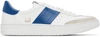 DUNHILL WHITE & BLUE COURT LEGACY SNEAKERS