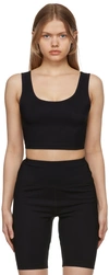 Wardrobe.nyc Release 02 Scoop-neck Jersey Cropped Top In Black