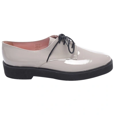 Pre-owned Pretty Ballerinas Leather Flats In Grey