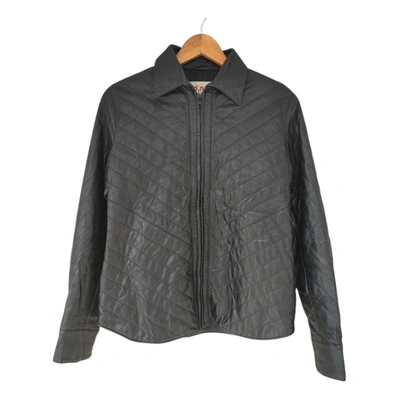 Pre-owned Aspesi Leather Jacket In Black