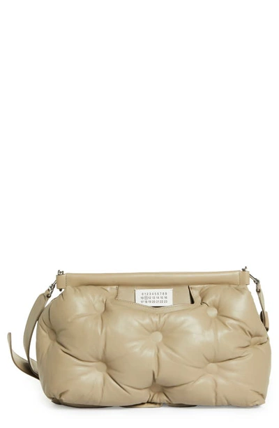 Maison Margiela Glam Slam Medium Bag In Beige Leather In Cream