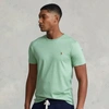 Ralph Lauren Custom Slim Fit Soft Cotton T-shirt In Outback Green Heather