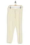 90 Degree By Reflex Terry Brushed Knit Joggers In Gardenia
