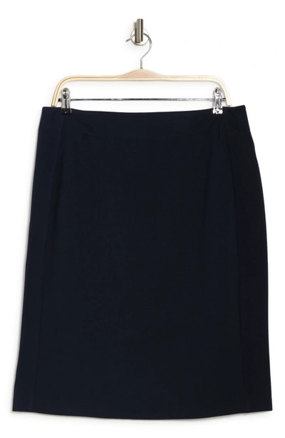 T Tahari Pull-on Ponte Pencil Skirt In Night Life