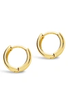 Sterling Forever 14k Yellow Gold Plated Sterling Silver Huggie Earrings In Gold