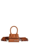 Jacquemus Le Chiquito Homme Satchel In Brown