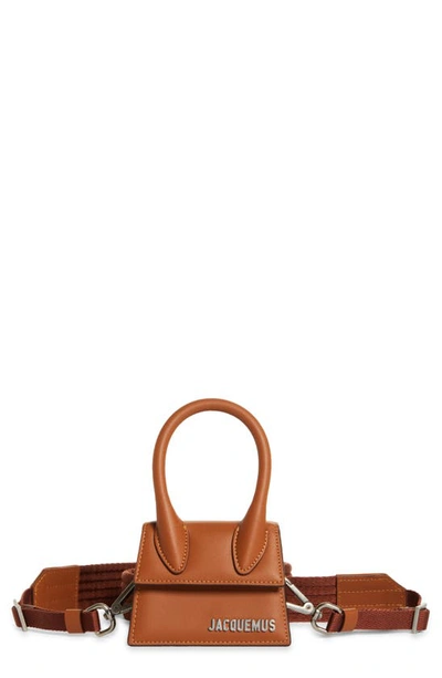 Jacquemus Le Chiquito Homme Satchel In Brown