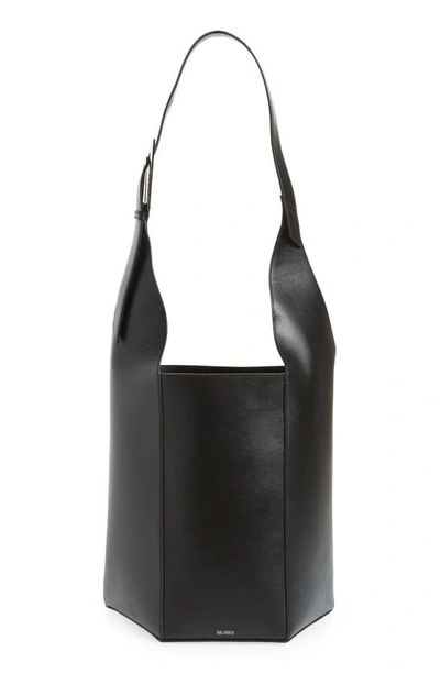 Attico 12 Pm Large Leather Shoulder Bag In Nero