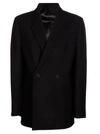 Totême Double-breasted Grain De Poudre Blazer In 200