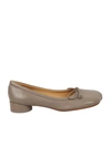 Mm6 Maison Margiela Taupe Anatomic Ballerina Flats In Beige