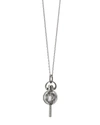 Monica Rich Kosann Mini Silver Carpe Diem Pendant Necklace, 17"l