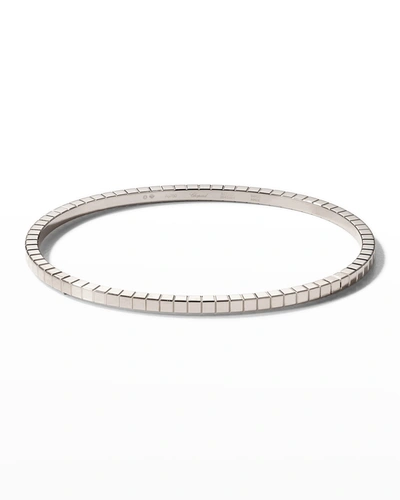 Chopard Ice Cube Bangle Bracelet In 18k White Gold In Silver