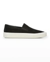 Vince Ginelle Suede Slip-on Sneakers In Black