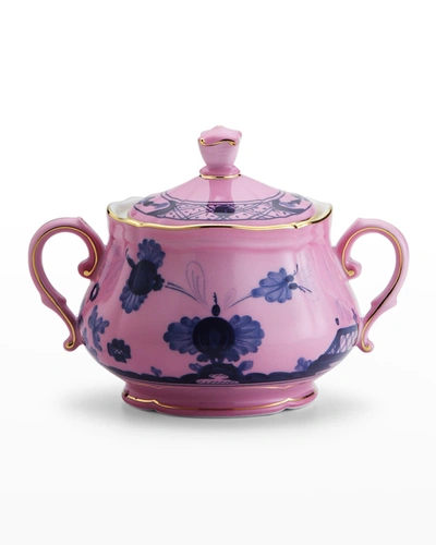 Ginori Antico Doccia Sugar Bowl With Cover