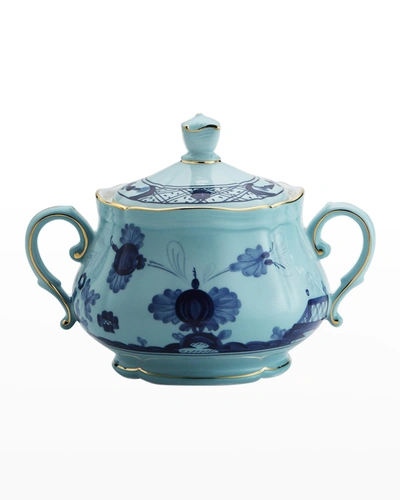 Ginori Antico Doccia Sugar Bowl With Cover