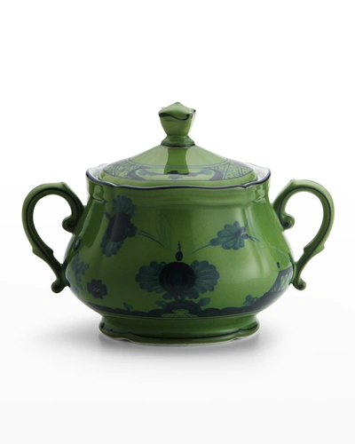 Ginori Antico Doccia Sugar Bowl With Cover