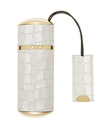 Memo Paris White Crocodile Travel Case