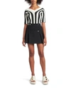 Bottega Veneta Pleated Wool-gabardine Mini Wrap Skirt In Nero