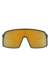 Oakley 60mm Rectangular Sunglasses In Matte Carbon/ Prizm 24k