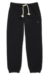 Acne Studios Kids' Mini Frack Face Patch Joggers In Black