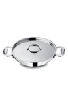Mepra Glamour Stone Stainless Steel Non-stick Saute Pan With Lid In Stainless Steel