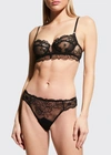 Lise Charmel Sublime En Dentelle Lace Thong In Black