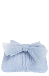 Loeffler Randall Rochelle Mini Pleated Clutch In Blue