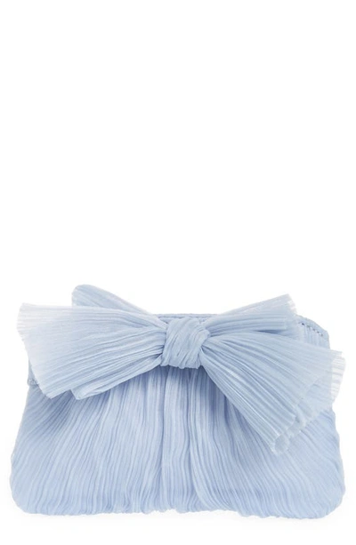 Loeffler Randall Rochelle Mini Pleated Clutch In Blue
