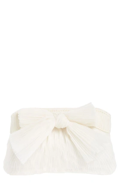 Loeffler Randall Rochelle Mini Pleated Clutch In Pearl