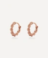 Monica Vinader Rose Gold Plated Vermeil Silver Corda Huggie Hoop Earrings In Rose Gold