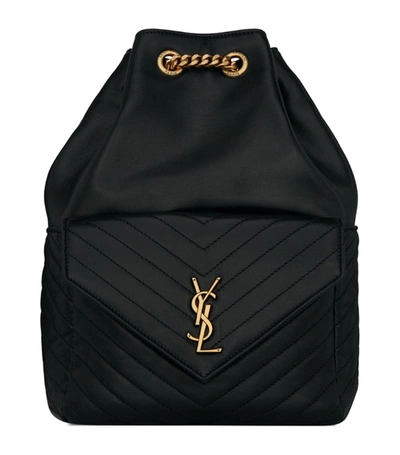 Saint Laurent Quilted Joe Backpack In Black