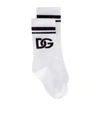 DOLCE & GABBANA COTTON-BLEND LOGO SOCKS