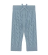 DOLCE & GABBANA WOOL CABLE-KNIT SWEATPANTS (3-30 MONTHS)