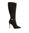 CHRISTIAN LOUBOUTIN LOCK KATE SUEDE BOOTS 100