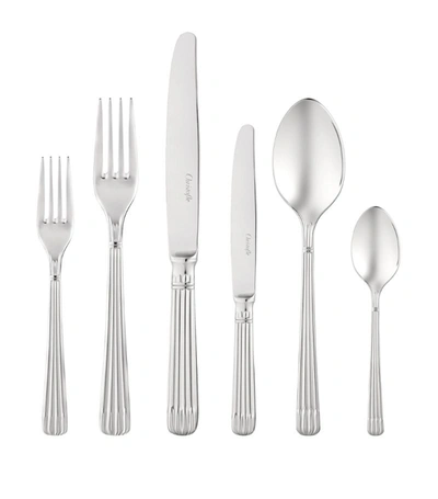 Christofle Osiris Stainless Steel 36-piece Cutlery Set In Silver