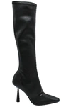 Gia Borghini Rosie 8 100mm Leather Knee-high Boots In Black