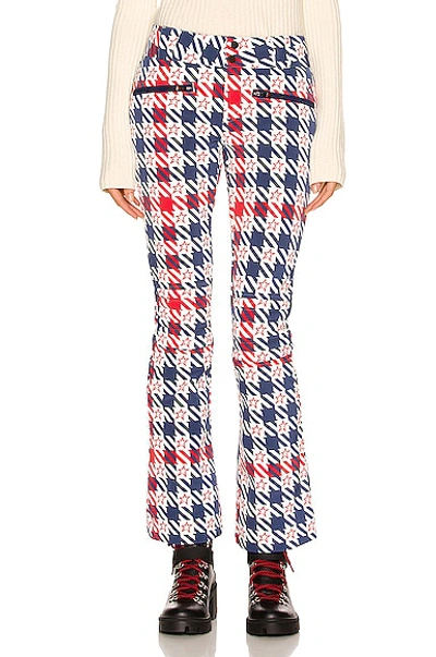 Perfect Moment Aurora Ii Houndstooth Slim-leg Ski Trousers