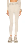 Cordova Branded Skinny High-rise Stretch-woven Ski Base Leggings In Ecru