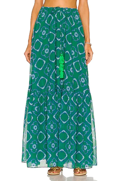 Alexis Meadow Skirt In Emerald