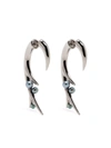 Shaun Leane Large Hook Black Pearl Earrings In Black