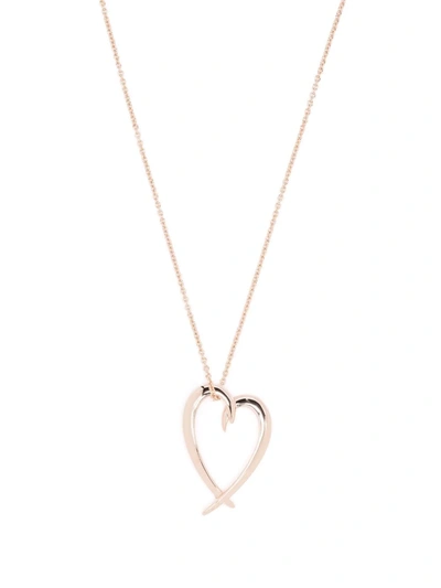 Shaun Leane Hook Heart Pendant Necklace In Pink