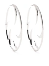 Shaun Leane Multi Cat Claw Hoop Earrings In Silver