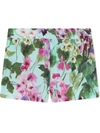 DOLCE & GABBANA PAINTED FLORAL SHORTS