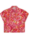 Dolce & Gabbana Floral Paisley Print Shirt In Pink