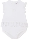 Dolce & Gabbana Broderie-anglaise Poplin Romper In White