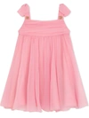 Dolce & Gabbana Teen Girls Pink Silk Dress In Pink