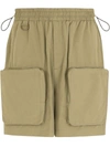 Dolce & Gabbana Khaki Cotton Cargo Shorts In Green