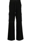Iceberg Side Cargo-pocket Trousers In Black
