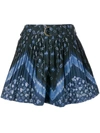 Ulla Johnson Marianna Tie-dye Cotton Shorts In Multi