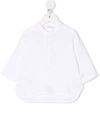 IL GUFO BAND-COLLAR LINEN SHIRT